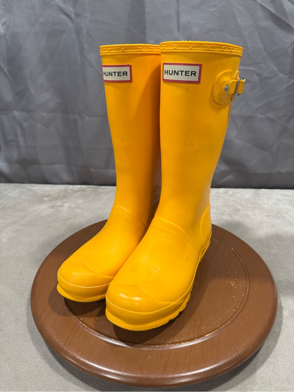 Hunter Kids Yellow Rain Boots